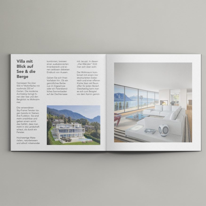 Verkaufsdoku Neubau Villa Weggis